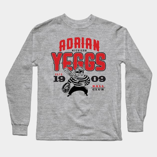 Adrian Yeggs Long Sleeve T-Shirt by MindsparkCreative